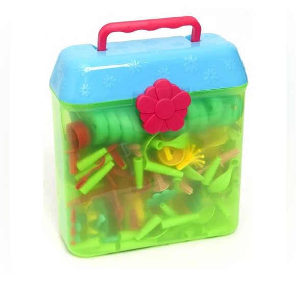 Kid Connection Build Your Own Garden Playset - 169-Piece Creative Floral Toy Set - Picture 2 of 5